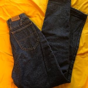 l.l. bean flannel lined jeans